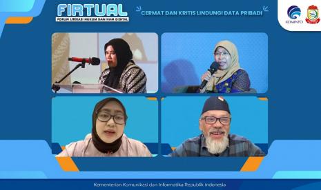 Forum Literasi Hukum dan HAM Digital (Firtual) dengan tema Cermat dan Kritis Lindungi Data Pribadi.