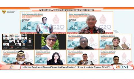 Forwada - Mikro forum Virtual Discussion Series 2022, Bagaimana G20 Perkuat UMKM dan Sendi-sendi Ekonomi Terpenting Pasca Pandemi?