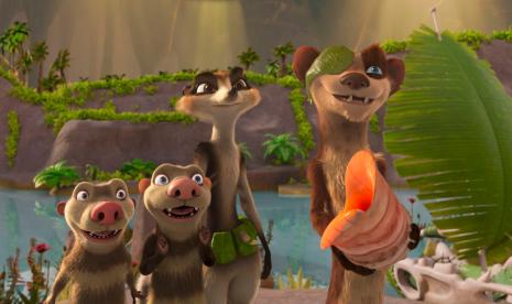 Foto adegan film animasi The Ice Age Adventures of Buck Wild.