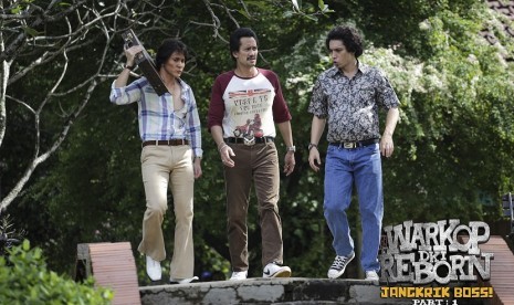 Foto behind the scene penggarapan film Warkop DKI: Reborn Jangkrik Boss part I