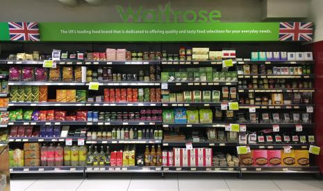 Mayoritas Muslim Inggris bosa dengan tampilan tak menarik stan halal supermarket (Foto: ilustrasi supermarket Waitrose Inggris)