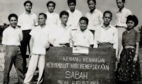 Foto kenang-kenangan saat Sabah merdeka dari Inggris 