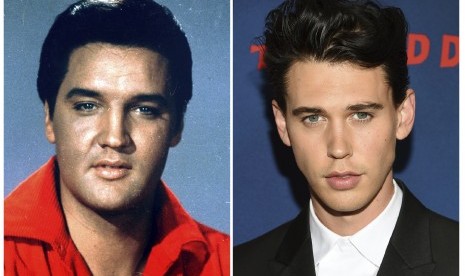 Aktor Austin Butler (kanan) mengalami momen mengerikan setelah memerankan karakter Elvis Presley (kiri). (Ilustrasi).