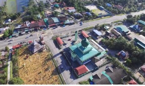 Foto masjid diambil dari ketinggian