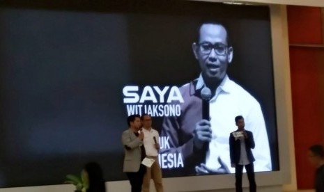 Founder I'M Institute Witjaksono berbicara dalam acara Pesta Wirausaha bertajuk 'Beraksi untuk Negeri Dimulai dari Diri' di Cimahi Techno Park, akhir pekan lalu.