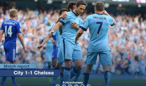 Frank Lampard tak melakukan selebrasi usai bobol gawang Chelsea.