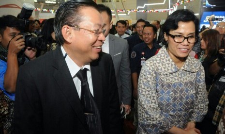 G Sulistiyanto bersama Menkeu Sri Mulyani.