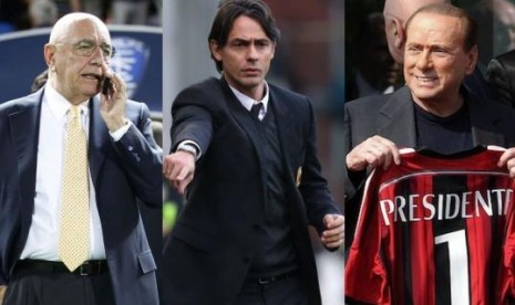 Galliani, Inzaghi, dan Berlusconi