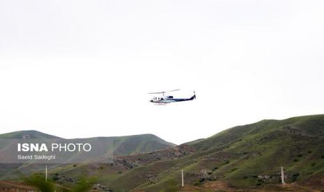 Gambar terakhir helikopter yang membawa Presiden Iran Ebrahim Raisi yang diberitakan Jatuh.