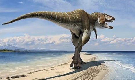 Gambaran leluhur Tyrannosaurus rex, Lythronax, dari tulang belulang yang ditemukan di Utah, Amerika Serikat.