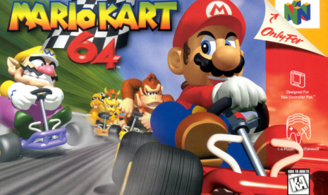 Game Mario Kart. Ilustrasi