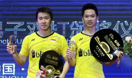 Ganda putra Indonesia Kevin Sanjaya/Marcus Gideon