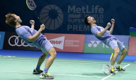 Ganda putra Kevin Sanjaya Sukamuljo/Marcus Fernaldi Gideon