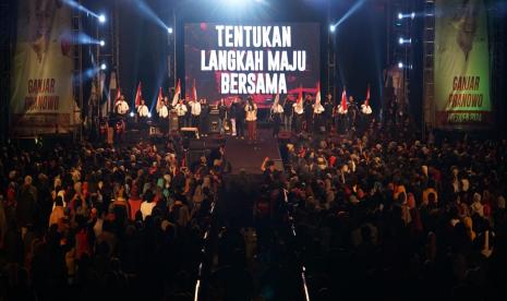 Ganjar Pranowo Festival #4 di Lapangan Pandawa Dieng, Kabupaten Banjarnegara, Jawa Tengah, Sabtu (29/10/2022).