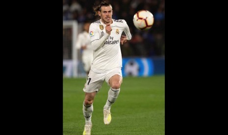 Gelandang Real Madrid Gareth Bale.