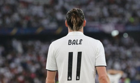 Gelandang Real Madrid Gareth Bale.