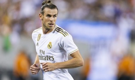 Gelandang Real Madrid Gareth Bale.