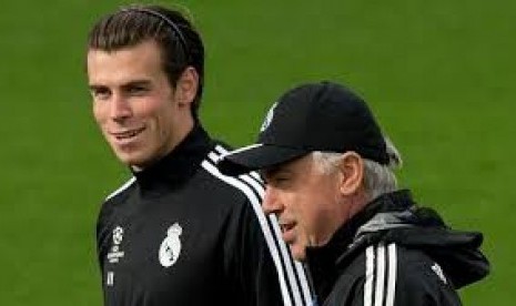 gareth bale bersama carlo ancelotti