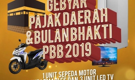 Gebyar Pajak Daerah 2019 berhadiah umrah. 