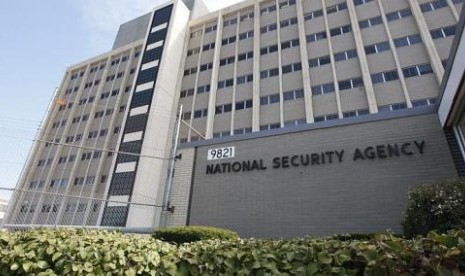 Gedung Badan Keamanan Nasional AS (NSA) di Fort Meade, Maryland, AS.