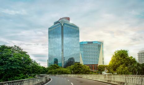 Gedung BRI. BRI menjadi perusahaan pembayar pajak terbesar.