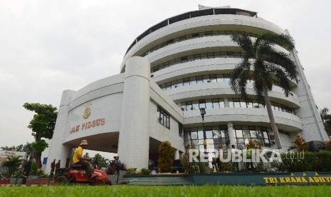 Gedung Bundar Jam Pidsus yang terletak di Kompleks Kejaksaan Agung, Jakarta, Kamis (17/3).