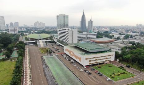 Gedung DPR RI di Kompleks Senayan, Jakarta Pusat.