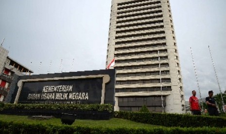 Gedung Kementerian BUMN. Pengelolaan anggaran yang bersumber dari hasil dividen BUMN dinilai sebaiknya tetap ke APBN