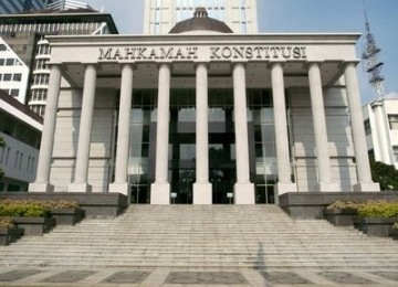 Gedung Mahkamah Konstitusi di Jakarta.