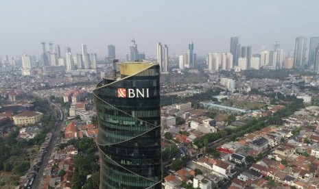 Gedung Menara BNI. BNI percaya diri untuk untuk showcasing di ASEAN-Indo-Pacific Forum (AIPF).