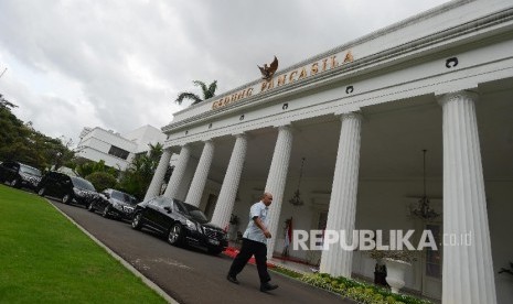 Gedung Pancasila yang terletak di Kementerian Luar Negeri, Jakarta, Selasa (12/1).