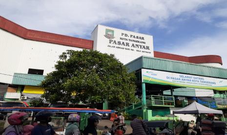 Gedung Pasar Anyar, Tangerang, Banten. Harga sejumlah barang sembako di Pasar Anyar Kota Tangerang, Banten, terpantau cenderung stabil menjelang Ramadhan tahun ini. 