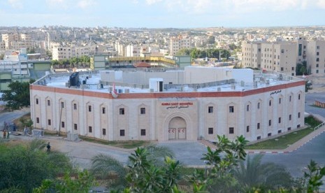 Gedung RS Indonesia di kota Gaza, Palestina.