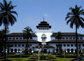 Gedung Sate, landmark kota Bandung.