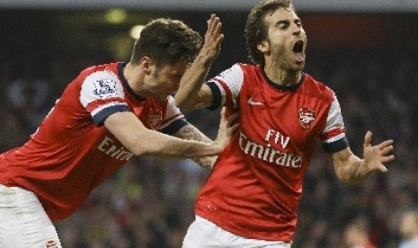 Gelandang Arsenal, Mathieu Flamini