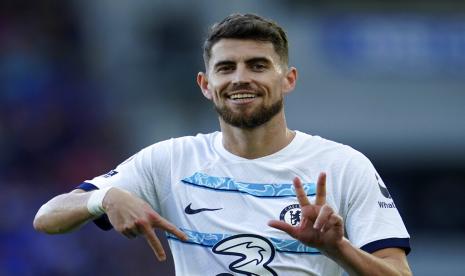 Mantan gelandang Chelsea Jorginho yang pada akhir Januari 2023 pindah ke Arsenal.