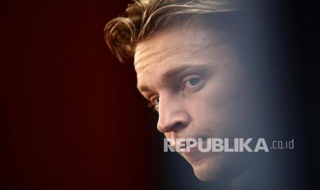  Gelandang FC Barcelona asal Belanda Frenkie de Jong.