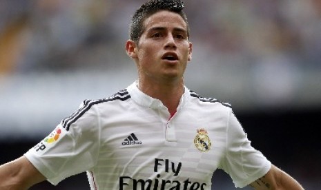 Gelandang James Rodriguez.