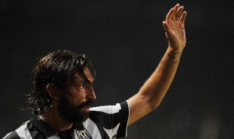 Gelandang Juventus Andrea Pirlo.