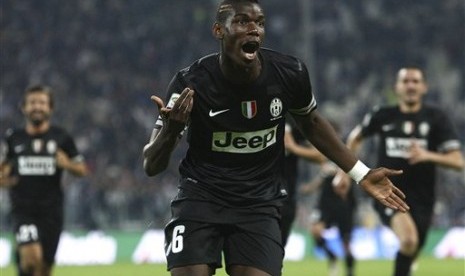 Paul Pogba pada periode pertamanya sebagai pemain Juve.