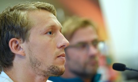 Gelandang Liverpool, Lucas Leiva.