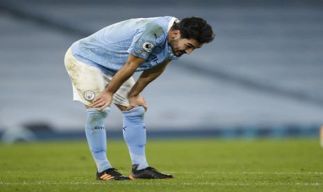 Gelandang Manchester City Ilkay Guendogan.