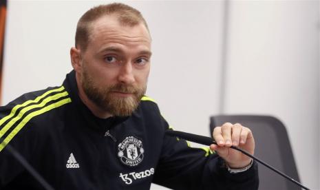 Gelandang Manchester United Christian Eriksen 