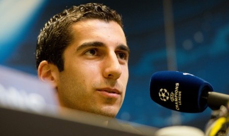 Gelandang Manchester United, Henrikh Mkhitaryan.