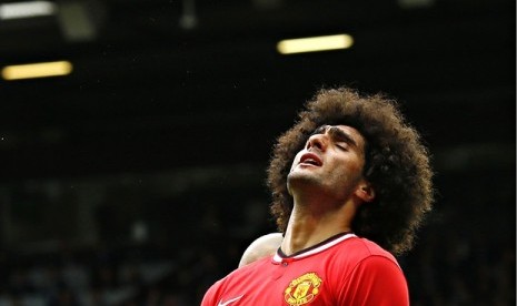 Gelandang Manchester United, Marouane Fellaini.