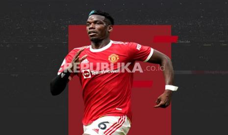 Gelandang Manchester United Paul Pogba.