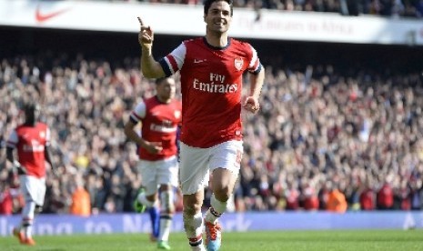 Gelandang Mikel Arteta.