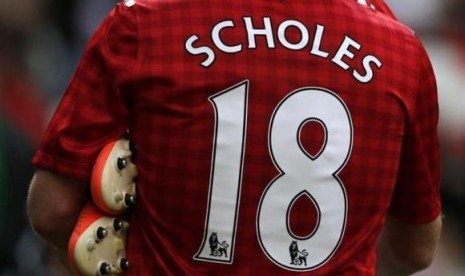 Gelandang MU, Paul Scholes.