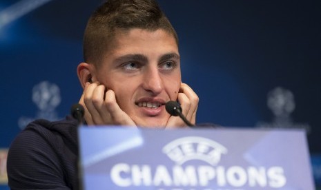 Gelandang Paris Saint-Germain, Marco Verratti.