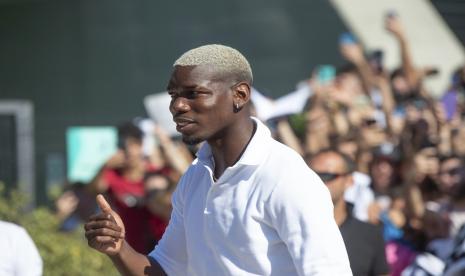  Gelandang Paul Pogba dari Juventus.